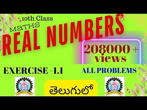 10th Class Maths Real Numbers Exercise 1.1 in Telugu