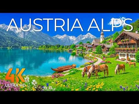 Austria Alps 4K | Hallstatt, Alpine Villages & Stunning Austrian Mountain Landscapes