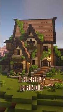 Cherry Manor Build - Cottagecore Minecraft