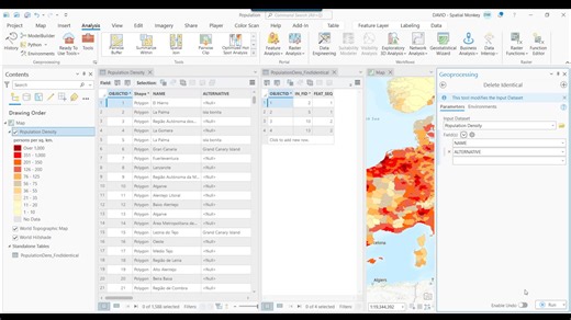 ArcGIS Pro provides a geoprocessing tool to find duplicate values and geometries in your data. What’s more, as of Pro version 3.1 it is available at all license levels! | Spatial Monkey