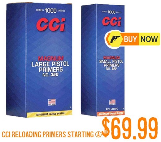 CCI Rifle & Pistol Primers 1000pc Starting @$69.99