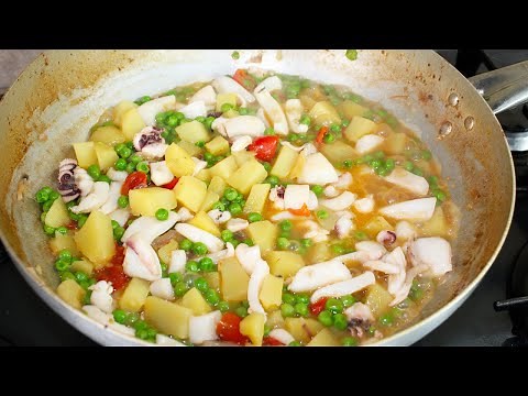 SEPPIE PATATE E PISELLI IN PADELLA | FoodVlogger