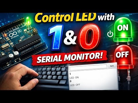 Control Arduino LED with Your Keyboard! (No Button Needed)