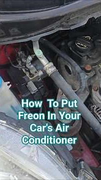 HOW TO PUT FREON IN YOUR CAR'S AIR CONDITIONER #automobile ##DIY #automotive