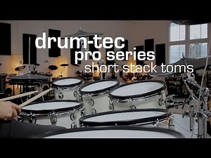 Introducing the new drum-tec pro series short stack toms, played with a Roland TD-30 sound module