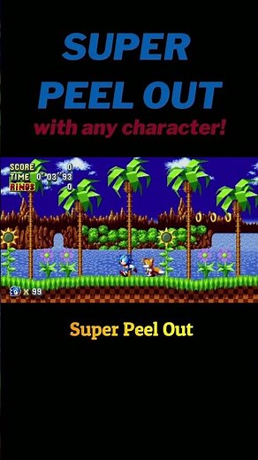 How to do a Sonic Super Peel Out With Tails, Knuckles, Mighty and Ray in Sonic Mania #shorts