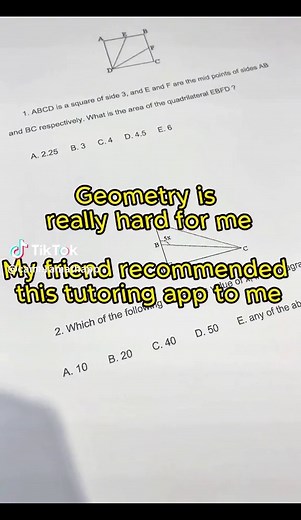 CameraMath: Geometry Tutoring App for Online Math Help