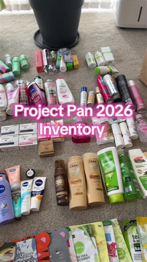 Project pan 2026 stocktake! All the toiletries I have left from last year to use during my no buy year 2026 #nobuy #projectpan #projectpan2026 #nobuy2026 #newyear