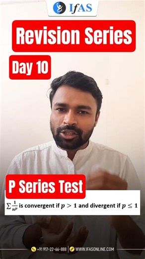 P Series Test | Real Analysis | CSIR NET Mathematical Science | IFAS
