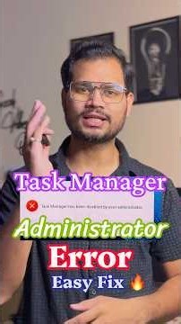 Task Manager Has Been Disabled By Your Administrator | Windows 11/10 Fix 🔥