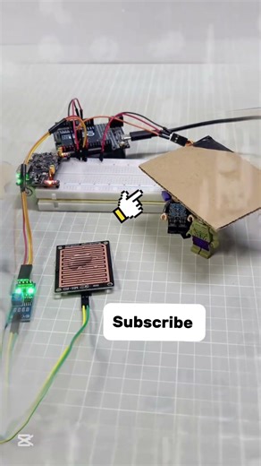 Smart Rain Cover System | Automatic Rain Protection Project #SmartRainCover #RainSensor