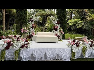 Dreamy Outdoor Wedding Decoration | Luxury Floral Stage Setup