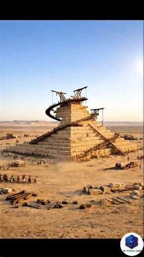 How the Great Pyramid Was Built | Ancient Engineering in Motion #GreatPyramid #top10 #viral #ancient | AIVisualLab