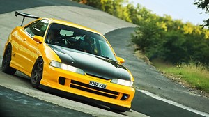 Tuned Honda Integra pushed the limit on Nürburgring circuit