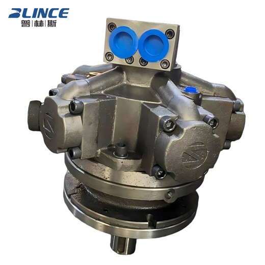Radial Piston Hydraulic Motor High Torque Hydraulic Drive Motor for Injection Molding Machine/CNC Shearing Machine with Brake