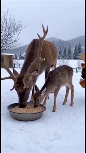 🦆🐿️🦌#save #duck #animals #snow #arctic
