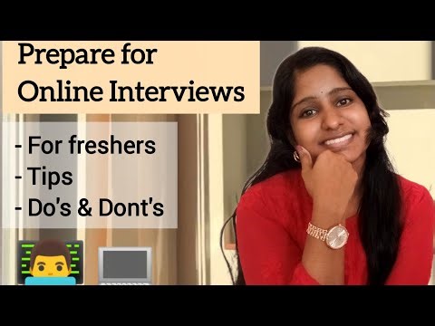 How to Prepare for Online Interviews for Freshers | Online Interview Tips Malayalam