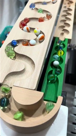 🎶 Healing Wooden Sound... Relaxing Marble Track ASMR 🪵 #viral