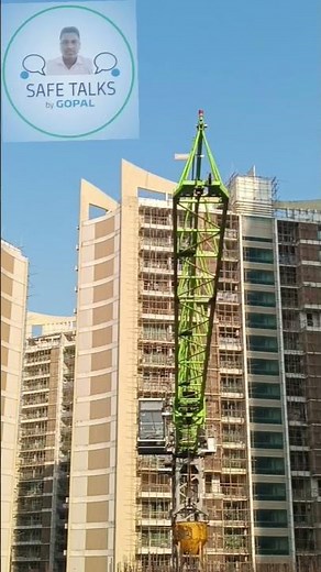 Tower crane operation for concrete work. Tower crane work. Concrete work. Construction wotk.Building