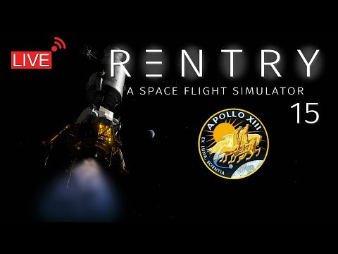 Apollo 13 Historical Mission - Free Return | REENTRY 1.0 Live Stream