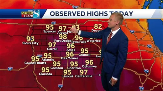 Iowa weather: Heat reaches record levels Saturday