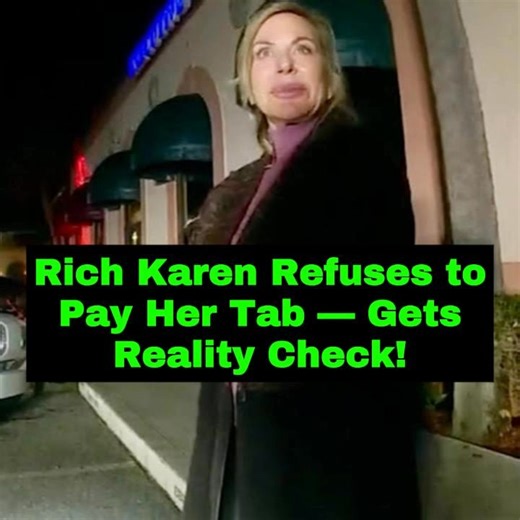 608K views · 8.1K reactions | Rich Karen Refuses to Pay Her Tab — Gets Reality Check! Police were called to a café after an intoxicated woman refused to pay her bill and allegedly threatened staff. Watch how quickly her entitled attitude crumbles when officers arrive — what would you have done? Drop a comment & share this video! #KarenMoment #CaughtOnCamera #PoliceBodyCam #CopWatch | Public Freakout | Facebook