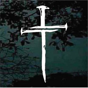 3 Nails Cross Decals
