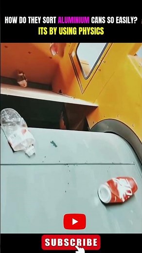 HOW DO THEY SORT ALUMINUM CANS SO EASILY? ITS BY USING PHYSICS #physics #physicsshorts #vcankanpur