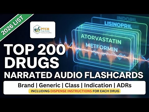 Master the Top 200 Drugs for 2026 | Narrated Flashcards + Dispense Instructions