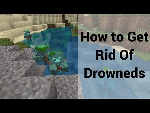 How To Get Rid Of Drowned's In Minecraft