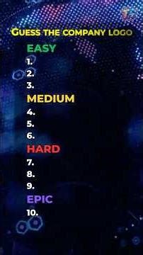 Guess 10 Company Logos! 🍏🍔 Logo Quiz (Easy → Epic) #logoquiz #quiz