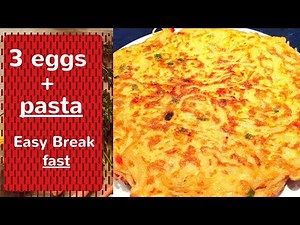 how to make easy egg pasta breakfast at home | Step by Step | Healthy and nutritious