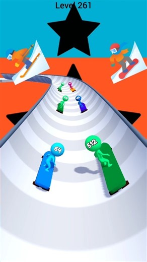 Stickman Skate Master Race level - 261 #shorts #ytshorts #viralshort #games #kickflip