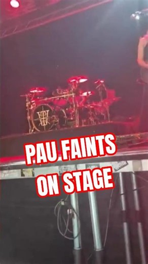 Pau faints on stage 😱. Hope she gets well soon 🫶 📽️ mariana_segros
