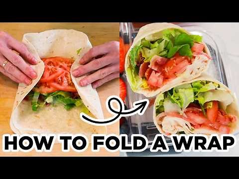 How to Fold a Tortilla Lunch Wrap & Keep It Tight | MOMables Packed School Lunches