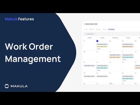 Streamline Maintenance with Work Order Management | Makula CMMS