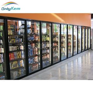 [Hot Item] Display Supermarket Cooler Room Walk in Freezer with 8 Glass Door