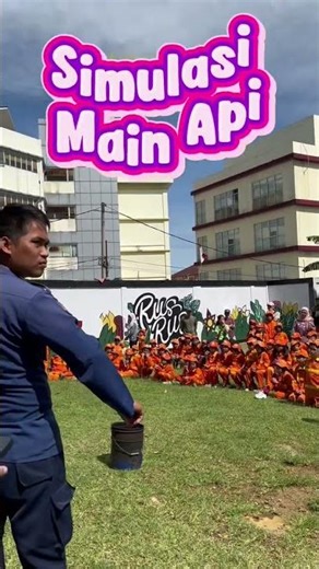 Pasukan Cilik Oranye Siap Main Api Sebelumnya Dengar Arahan Dulu Ya #trending #fypシ #shorts #viral
