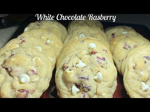 How To Make White Chocolate Chip Raspberry Cookies...Outstanding!