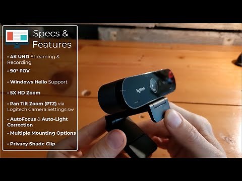 Logitech Brio 4K Webcam Overview & Demo