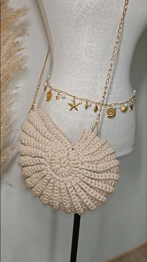 Sac coquillage en crochet le tutoriel complet sur ma chaîne