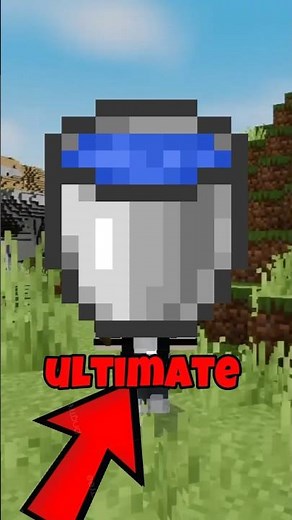 How to Ultimate Water With 1 bucket 🤔 #minecraft