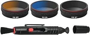 Freewell Grad Filter Grey Orange Blue Grad 3Pack Compatible with DJI Phantom 4 Pro/Pro+/Advance