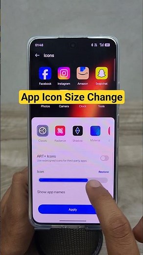 realme app icon size change #icon #realme #techtips
