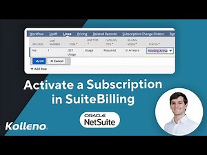 NetSuite Tutorial | Activate a Subscription in SuiteBilling