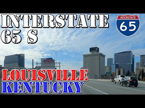 I-65 South - Louisville - Kentucky - 4K Highway Drive