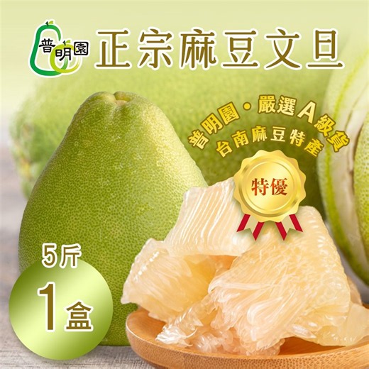 AA級【普明園】正宗麻豆文旦 5斤箱（5-7顆)X1箱 | 棗子/文旦/柿子 | Yahoo購物中心