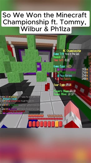 Winning the Minecraft Championship with TommyInnit