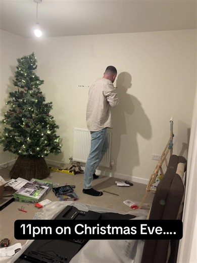 Christmas Eve in a New Build Home