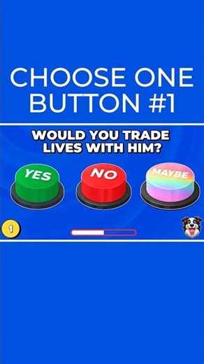 Choose One Button 🤔 YES or NO or MAYBE 🟢🔴🟠 Quizzy #1 #shots #viral